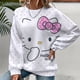 thumbnail image 1 of Sudadera estampada de Hello Kitty para mujer, sudadera con capucha navideña para mujer, ropa con estampado Y2K, suéter informal de cuello redondo, 1 of 1