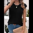 thumbnail image 4 of Suéter de Punto Sin Mangas con Cuello Redondo Informal de Verano para Mujer, Estilo Holgado, Tipo Jersey, Sin Mangas Negro M, 4 of 10