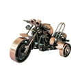 thumbnail image 3 of Esquirla Metal Three Wheeled Motorcycle Figurine Statue 6.3x2.5x3.3inch Decorative Classical Retro Crafts for Home Office Decor Sturdy Red, 3 of 8