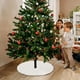 thumbnail image 4 of Falda de árbol de Navidad de 60cm, alfombra de piel sintética, alfombra de felpa blanca con copos de nieve para el hogar, árbol de Navidad, decoración de Año Nuevo, delantal de Navidad, adorno, 4 of 4