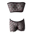 thumbnail image 5 of Gibobby Lencería mujer erótica Conjunto de Liguero con Sujetador de Encaje, Lencería Elegante y Exquisita para Mujer para Noche de Bodas, Luna de Miel y Más(Negro, M), 5 of 5