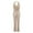 Gold, variant on Summer New Jumpsuit Lady's Sleeveless Halter Neck Sequin Pants Women Pants Romper Wedding (Gold,M)