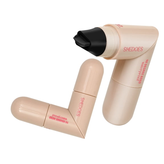 Rotating Eyeliner Stamp Pen, Winged Cat Eye Liquid Eyeliner, Waterproof & Smudgeproof, Long Lasting, Beginner-Friendly Makeup, Black and Brown Eyeliner Stamp for Women, 1ml Makeup Organizers