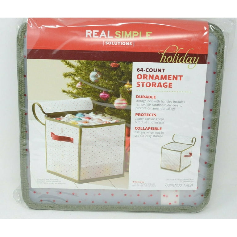 Ayieyill 128-Count Christmas Ornament Storage, Holiday Plastic