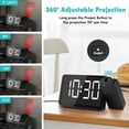 thumbnail image 6 of Dr. Prepare Projection Clock, Digital Clock Projector on Ceiling with Temperature Display, 6 of 8