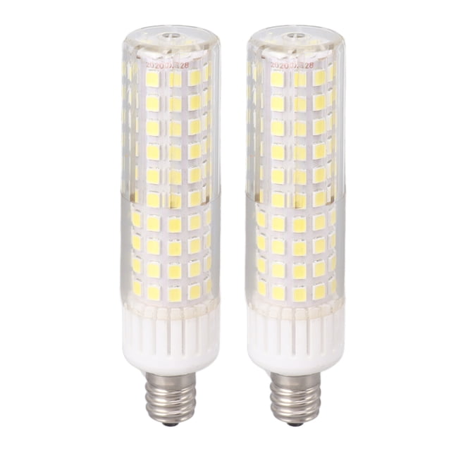 Paquete de 2 luces LED de maíz 6000K Bombillas LED blancas 2835 SMD 125 E12 Bombillas LED de maíz para el hogar Tienda Oficina 100‑130V
