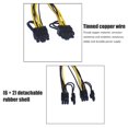 thumbnail image 3 of Cable De Extensión De Alimentación Para Minero, , 6P Hembra A Dual 6 + 2P, Cable De Alimentación Para Gráficos De Ordenador Macho10 Uds. Advancent EL016138-00, 3 of 5