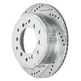 thumbnail image 4 of Detroit Axle - 12.28" inch Rear Drilled and Slotted Disc Brake Rotors for Lexus GX470 Toyota 4Runner Sequoia FJ Cruiser, 4 of 7