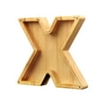 thumbnail image 2 of LSLJS Wooden English Letter Saving Can Transparent Glass Saving Can, Piggy Bank, 2 of 6
