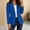 Blue, variant on Women’s Blazer for Business Casual Stretchy Slim Fit Work Office 2026 Fall Fashion Suit Jackets with Pockets Gray M