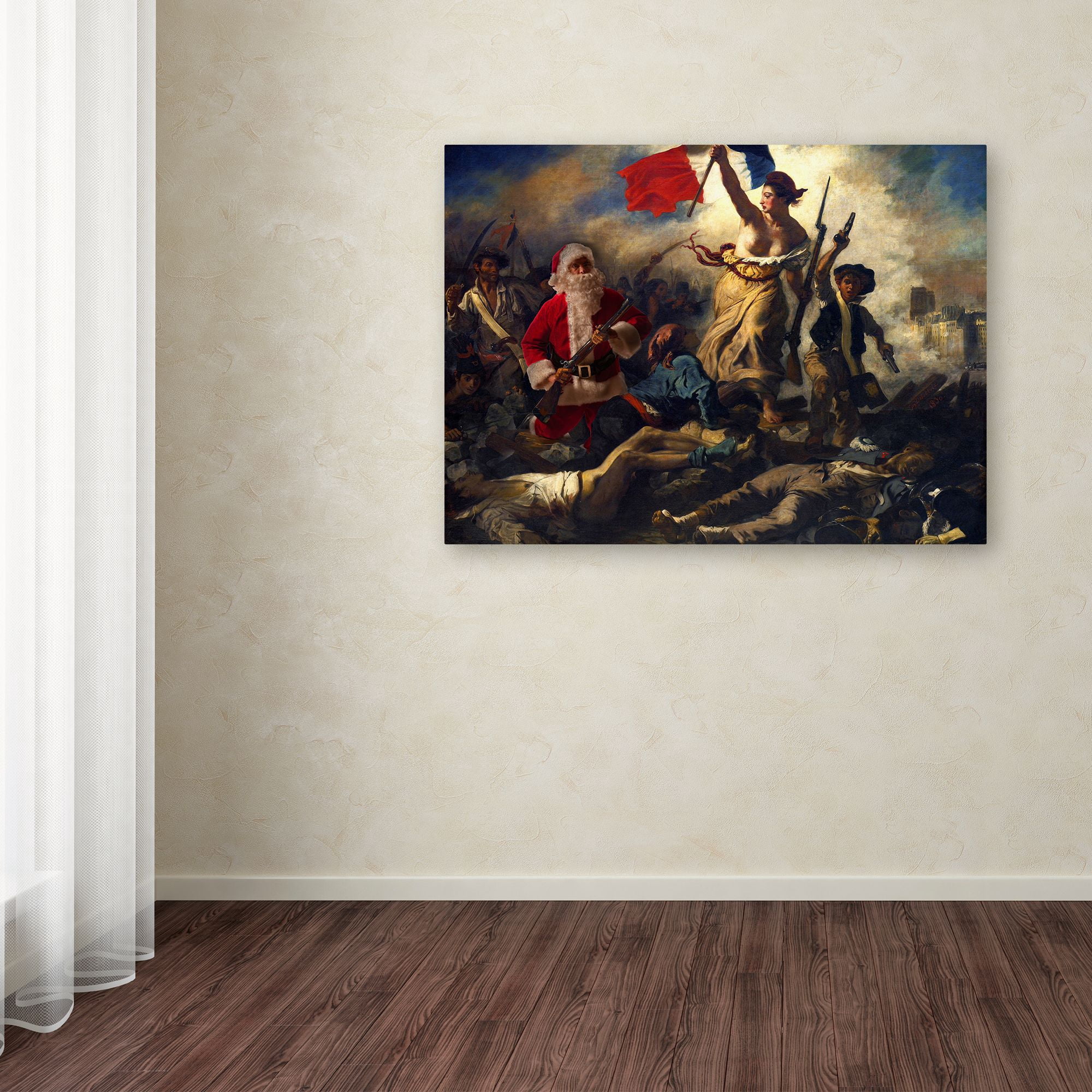 Trademark Fine Art 'Delacroix-Liberte? Guidant Le Peuple' Canvas Art by Ed Wheeler