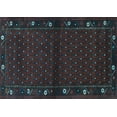 thumbnail image 1 of Ahgly Company Indoor Rectangle Southwestern Light Blue Country Area Rugs, 4' x 6', 1 of 4