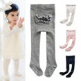 thumbnail image 5 of Little Girl Ruffle Bottom Cotton Tights 0-4T, 5 of 7