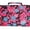 Pink / Black Paisley, variant on Hanging Cosmetic Organizer Bag - Roll up for Storage and Travel Pink / Black Paisley