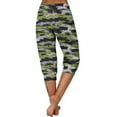 thumbnail image 3 of Women Casual Pants Summer Loose Elastic Waist Print Capri Trousers with Pocket Joggers Fashion Baggy Outdoor Sweatpants, Green, XXXL, 3 of 6