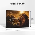 thumbnail image 4 of Be Still and Know That I Am God Framed Canvas Wall Art – Majestic Lion with Crown of Thorns, Psalm 46:10 Inspirational Christian Wall Art, Powerful Faith Decor for Home Office, 4 of 8