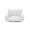 Green, variant on Oodles Striped Sherpa Sofa Lounger Pet Bed, Green, One Size, 27" x 21" x 15"