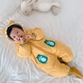thumbnail image 4 of FAMTKT Newborn Infant Baby Girls Boy Snowsuit Hooded Romper Winter Coat Jumpsuit Jacket, Baby Jumpsuit( Yellow, 18-24 Months ), 4 of 9