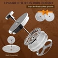 thumbnail image 4 of Stainless Steel French Press Coffee Maker 34 Oz Double Wall Insulated Coffee Press Include 2 Extra Filters Rust Free Dishwasher Safe Silver, 4 of 8