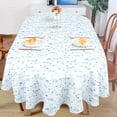 thumbnail image 3 of Modern Oval Tablecloth for Oval Table Waterproof Table Cloths for Dining Room Indoor Outdoor Home Decorative Table Cloth-60x102in, 3 of 6