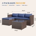 thumbnail image 5 of ELPOSUN 5-Piece Patio Furniture Set,Patio Conversation Set All-Weather Wicker Outdoor Sectional Sofa Set with Table & Cushions, Blue, 5 of 7