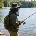 thumbnail image 6 of Mosquito Net Hat with Hidden Breathable Mesh,Womens Sun Hat Outdoor UV Protection,UV Protection Hat for Outdoor Fishing Gardening, 6 of 7