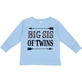 thumbnail image 3 of Inktastic Big Sis of Twins Sister Announcement Girls Long Sleeve Toddler T-Shirt, 3 of 5