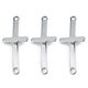 thumbnail image 4 of 10 colgantes de acero inoxidable en forma de cruz, accesorios para hacer joyas, para collares y pulseras (plata), 4 of 7