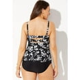 thumbnail image 2 of Swimsuits for All Faux Flyaway Underwire Tankini Set, 2 of 5