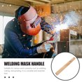 thumbnail image 3 of Welding Mask Handle Handheld Face Welder Helmet Supplies Wooden Grip For Water Proof, 3 of 6