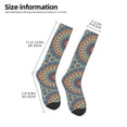 thumbnail image 2 of Sikiie Round Mandala Knee Socks, High Socks Long Stretchy Sock Women Knee High Stocking, Long Socks for Women, 2 of 6