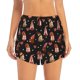 thumbnail image 2 of Balery Valentine Gnome Pantalones cortos deportivos para mujer con forro y dos bolsillos, elásticos, para entrenamiento, gimnasio, yoga-Large, 2 of 7