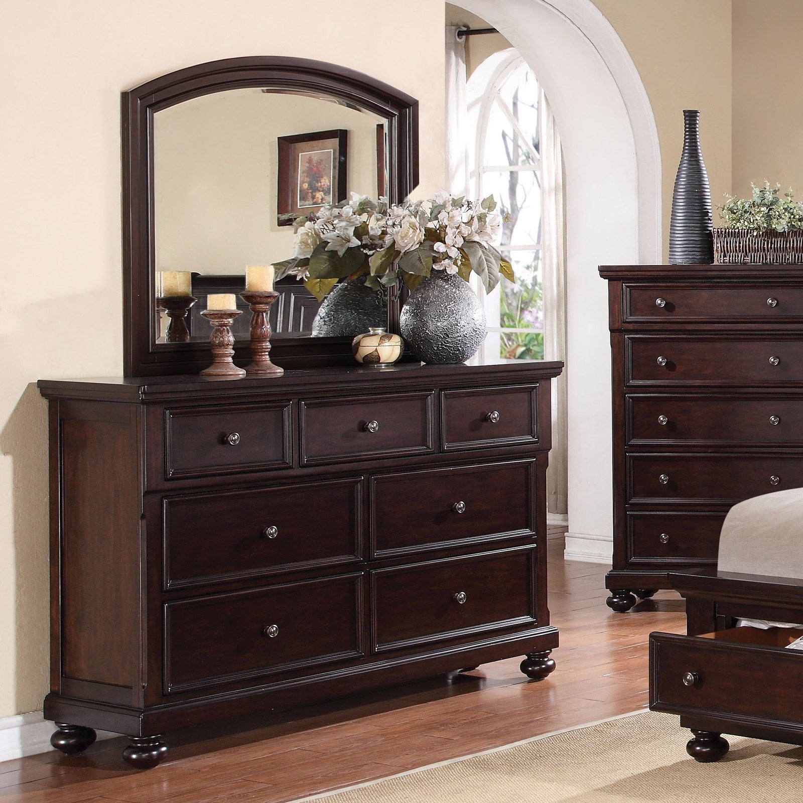 Acme Dresser in Dark Walnut Finish 24615