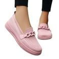 thumbnail image 4 of Aayomet Casual Tennis Shoes for Women with Arch Support Women Breathable Lace Up Shoes Casual Shoes Unisex Lightweight Work,Pink 8, 4 of 5