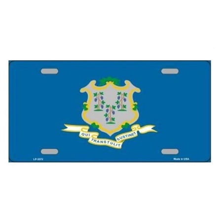 212 Main LP-3572 6 x 12 in. Connecticut State Flag Metal License Plate