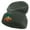 Grey, variant on Christmas Ring Bell Icon Embroidered Big Size Acrylic Long Beanie - Navy XL-3XL