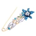thumbnail image 1 of Brooch Pin 3D Flower Decor Scarf Pin with Rhinestone Inlay Thick Stable Lock Anti-exposure Suits Coats Sweaters Pin, 1 of 8