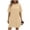 *1-Khaki, variant on VBVC Women's Short Sleeve T-Shirt Dress,Summer Gradient Tunic Dress For Women,Ladies Crew Neck Breathable Dress with Pockets,Yellow,S-2XL
