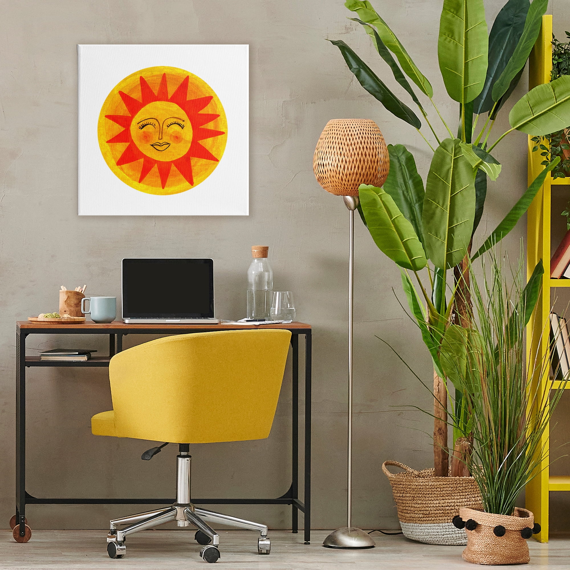 Stupell Industries Warm Fiery Sun Canvas Wall Art, design by Katherine Herrell Studio