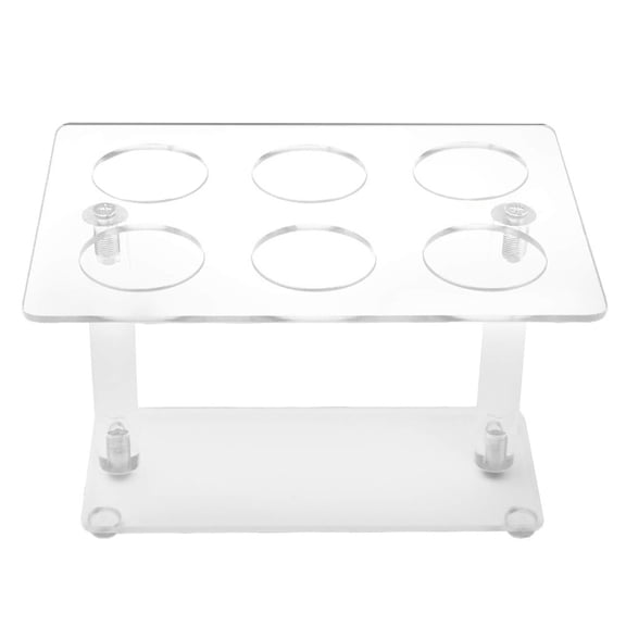 Acrylic Ice Cream Cone Holder for Storage Use Transparent and Sturdy 6 Holes