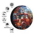 thumbnail image 4 of Goofa Halloween Pets Pumpkins Pattern Universal Tire Cover for Jeep, SUV, Truck, and Trailer – Waterproof, UV-Resistant,Easy to Install, Fits 14"-17" Tires-16 inch, 4 of 6