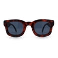 thumbnail image 4 of Retro Nostalgic Thick Bubble Plastic Frame Retro Horn Rim Sunglasses Tortoise - Black, 4 of 7
