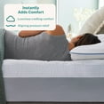 thumbnail image 3 of Sleep Innovations Memory Foam Mattress Topper, Twin, 4 Inch, Gel Dual Layer Plush, 3 of 10