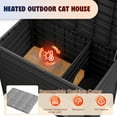 thumbnail image 3 of Bifanuo Outdoor Cat House Weatherproof, Insulated Feral Cat Shelter for Outdoor Indoor, Outside Cat House with Heating Pad for Winter,Secure Escape Doors for Cats, 3 of 11