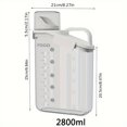 thumbnail image 3 of 1pc Pet Sealed Food Storage Bucket With Scale, Moisture Proof Pet Food Storage Container With Measuring Cup And Handle Design, Easy Feeding Container For Dog Cat Dry Food, 3 of 5