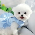 thumbnail image 3 of Dog Harness Dress, NO Pull Dog Harness with Angel Wings, Pet Dress for Puppy Small Medium Dogs Blue XS, 3 of 6