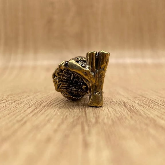 Cheapark Mini Brass Owl Figurine Vintage Owl Statue Small Sculpture Decorative Pieces For Desk Collection Home Use