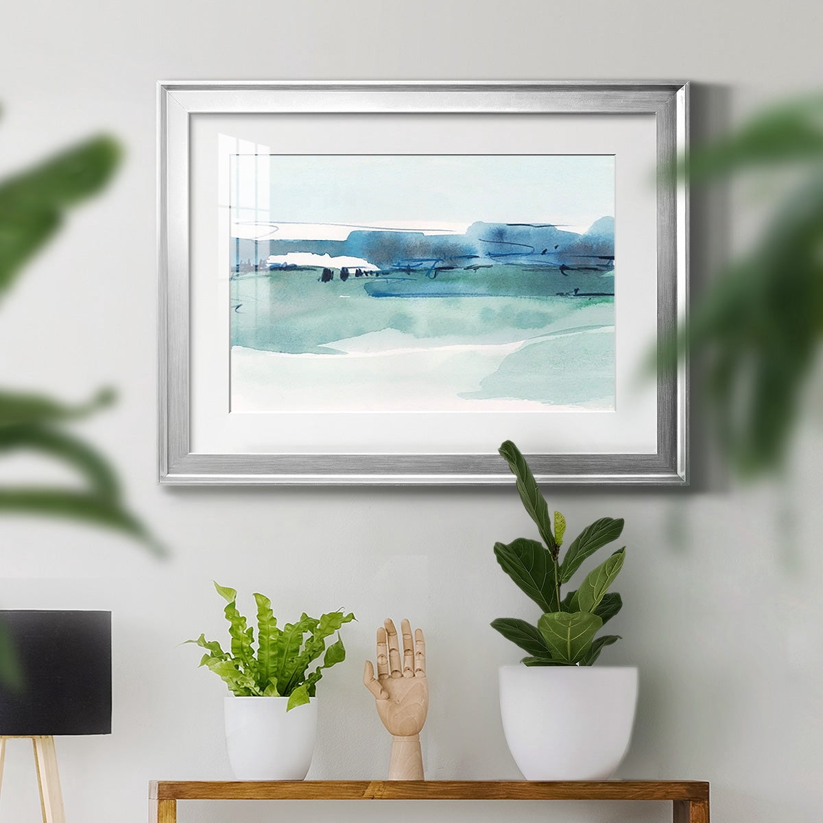 Ultramarine Vista I Premium Framed Print - Ready to Hang