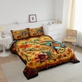 thumbnail image 2 of Erosebridal Boho Floral Comforter Set Bohemian Flowers Bedding Twin, Vintage Classical Bedding Comforter Sets for Women Men Adults Soft Lightweight Boho Duvet Set for All Season, 2 of 5