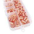 thumbnail image 3 of Pack of 250 Brass Wire Connectors Electrical Crimp Tube Terminals High Conductivity Crimp Connectors set for Home Wiring, 3 of 8